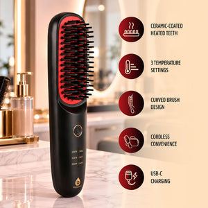 Modern Velvet Heated Hair Straightener