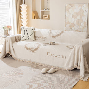 Fireworks Reversible Couch Cover Blankets Furniture Covers Washable Sectional Couch Covers