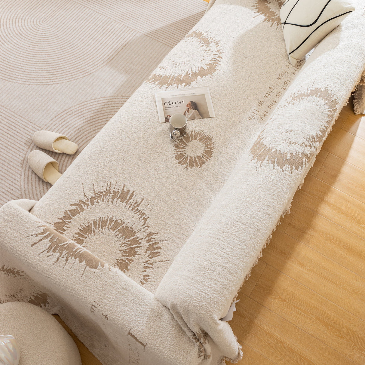 Fireworks Reversible Couch Cover Blankets Furniture Covers Washable Sectional Couch Covers