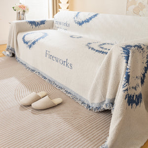 Fireworks Reversible Couch Cover Blankets Furniture Covers Washable Sectional Couch Covers