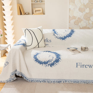 Fireworks Reversible Couch Cover Blankets Furniture Covers Washable Sectional Couch Covers