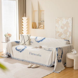 Fireworks Reversible Couch Cover Blankets Furniture Covers Washable Sectional Couch Covers