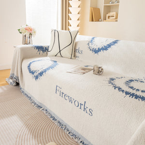 Fireworks Reversible Couch Cover Blankets Furniture Covers Washable Sectional Couch Covers