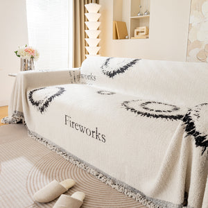Fireworks Reversible Couch Cover Blankets Furniture Covers Washable Sectional Couch Covers