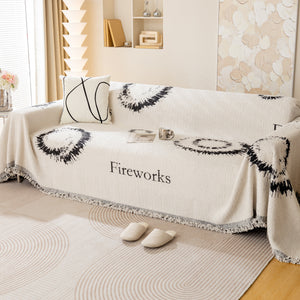 Fireworks Reversible Couch Cover Blankets Furniture Covers Washable Sectional Couch Covers