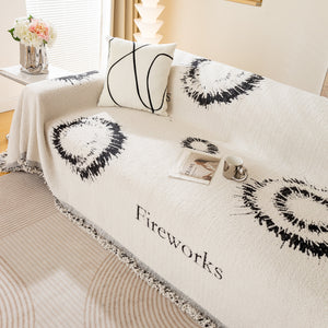 Fireworks Reversible Couch Cover Blankets Furniture Covers Washable Sectional Couch Covers