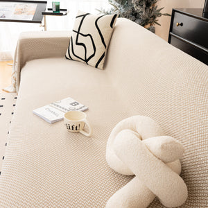 Chenille Jacquard Sofa Throw Blanket Cover Soft Polyester Weave Couch Throw Cover for Pets Dog Kids