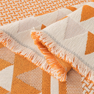 Chenille Jacquard Sofa Throw Blanket Cover Soft Polyester Weave Couch Throw Cover for Pets Dog Kids