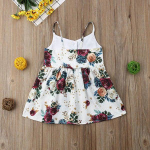 Luxury Handmade Summer Toddler Baby Girls Dress Flower Sleeveless V Neck Party  Dress For Girls In Elegant Summer Design