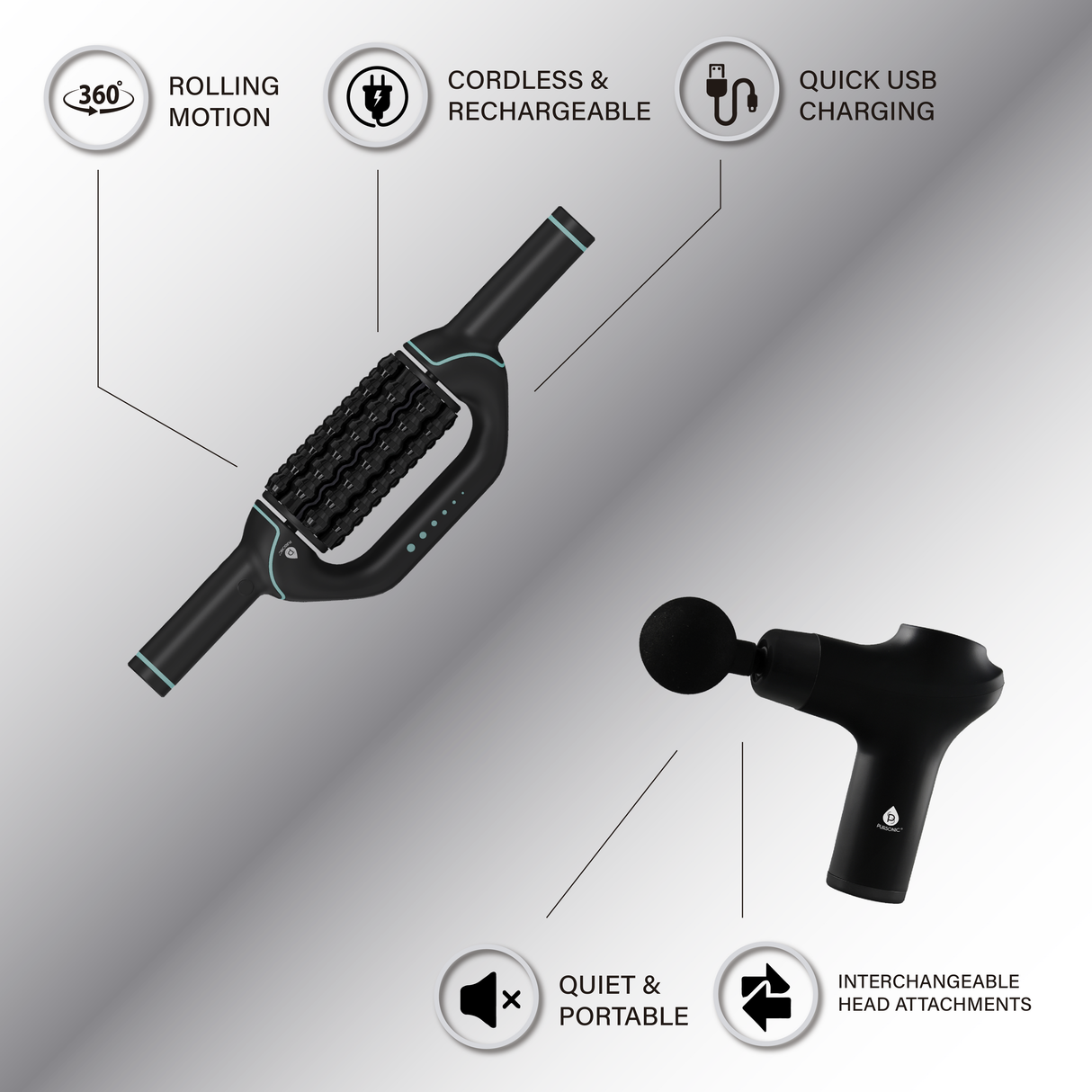 Ultimate Relief Recovery: The Pursonic Rechargeable Massage Duo