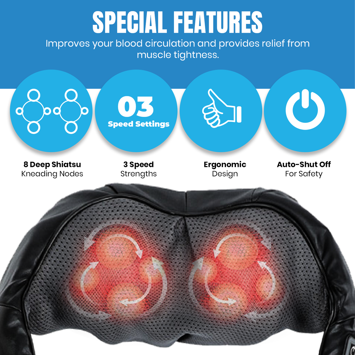 Relax & Recover: Pursonic 3D Shiatsu Electric Massager Series
