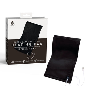 Pursonic Large Electric Heating Pad with USB-C – 12"x24", Ultra Soft Fabric, 3 Heat Settings, Auto Shut-Off by Pursonic