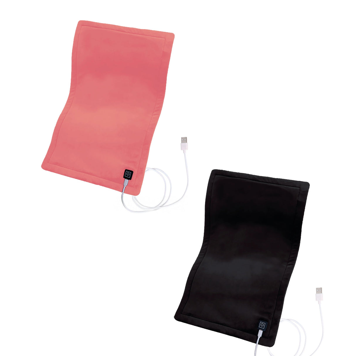 Pursonic Comfort Duo: Extra Large Electric Heating Pads (Pink & Black) by Pursonic
