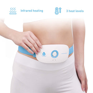 Pursonic Heat & Vibration Comfort Bundle – Chair Cushion Massager with Shiatsu Nodes + USB Rechargeable Stomach & Back Massager by Pursonic