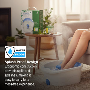 Foot Spa Massager with Tea Tree Oil Foot Salt Scrub (Warming Function)