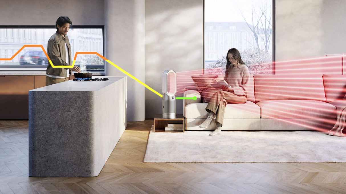 DYSON AIR PURIFIER HOT+COOL HP1 TOWER in WHITE