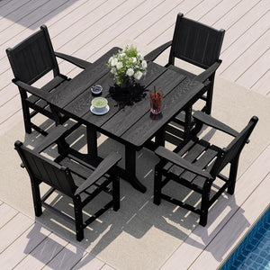 Corex HDPE Outdoor Dining Set, 6-Piece