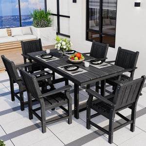 Corex HDPE Outdoor Dining Set, 6-Piece