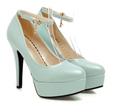 Elegant High Heeled Waterproof Club Shoes for Women