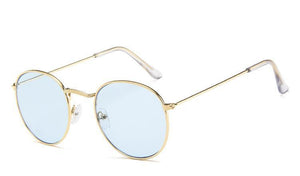 Famous  Retro Popular Oval Luxury Round Vintage Woman and Man Sunglasses  Brand Designer Oculos De Sol With UV400 protection