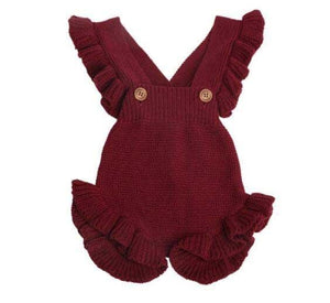 Baby Girl Knitted Clothes Rompers Jumpsuit Cotton Infant Baby Girl Romper In Retro Style For Girls