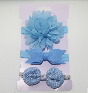 Handmade Vintage Retro Baby Elastic flower Headband Bowknot Hairband Toddler Infants For Baby