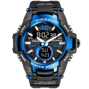 Modern Luxury Sport Watch For Men Fashion Casual Alarm Clock 50M Waterproof In Military Chrono Dual Display Style Wristwatches Relogio Masculino