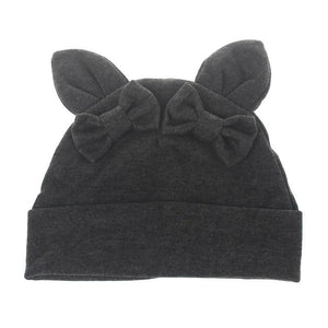 Baby Girl Hat Rabbit Ear Hat For Girls Cotton Bow Knot Children's Cap Toddler Kids Hats Cartoon Hats