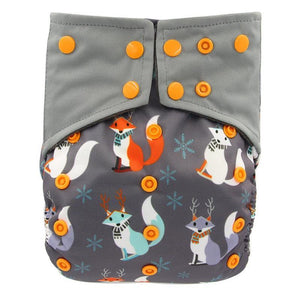 All-In-One  Cloth Diaper for Baby Bamboo Charcoal Eco-friendly Baby Cloth Diaper