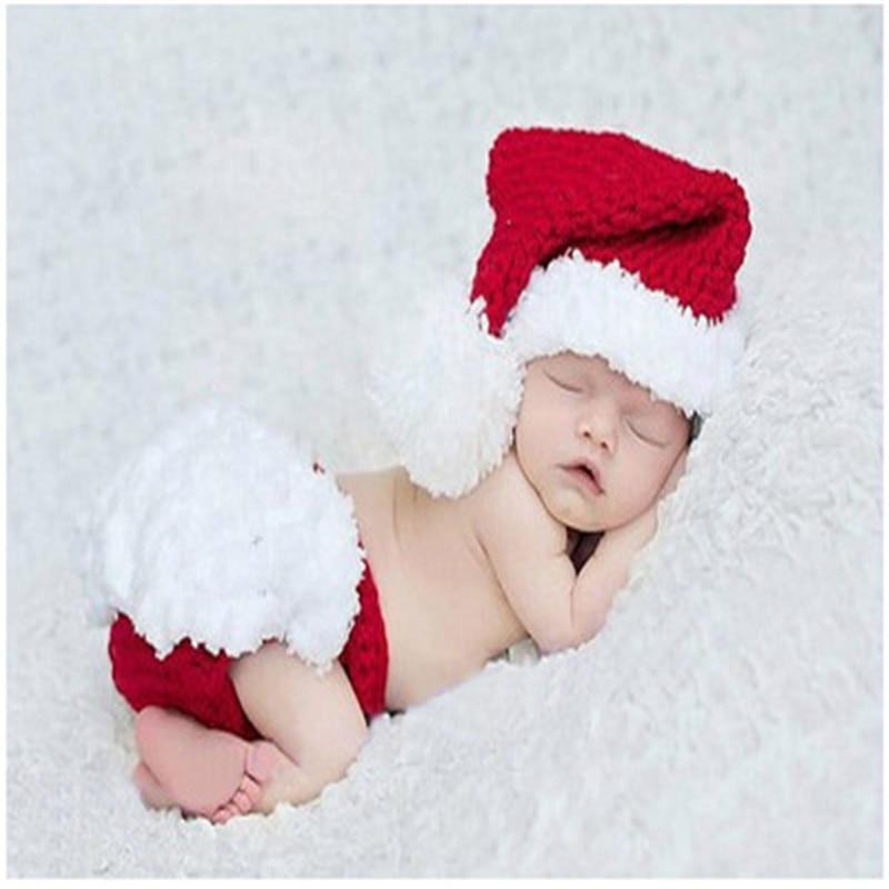 Knitting Baby Hat Newborn Photography Props Cute Children Pajamas Set For Girls And Boys