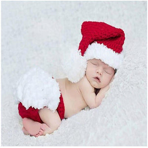 Knitting Baby Hat Newborn Photography Props Cute Children Pajamas Set For Girls And Boys