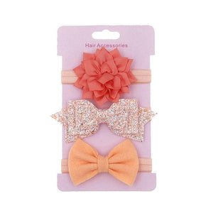 Luxury Modern Baby Headband Crown Flower Bows Hairband Baby Girl Headbands Newborn Hair Accessories Elastic Baby Hair Band