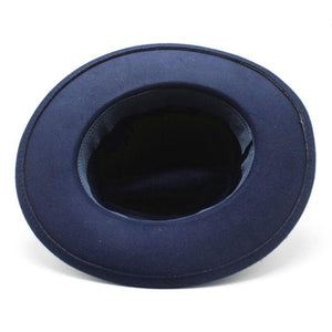 Vintage Winter Autumn Woolen Women Men Belt Buckle Fedora Hat Classic Wide Brim Floppy Hat Retro Warm Top Hat Vintage Cap Women Fedoras Durable Hat