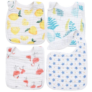 Cotton Baby Burp Cloth For Toddlers Feeding Durable Apron Multi-use Saliva Towel Scarf And Bandana Bibs