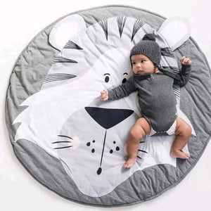 Luxury Mdoern Cartoon Animals Baby Play Mat Foldable Kids Crawling Pad Round Carpet Rug Toys Cotton Children Room Decor Photo Props Carpet For Kids