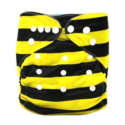 Modern Printed Bamboo Charcoal Inner Pocket Diaper For Baby Reusable Cloth Diaper Nappies With Double Leg Gusset In Modern Printed Design For Baby and Kids