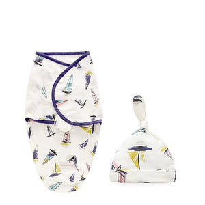 Baby Swaddle Blanket With Cap For Newborn Wrap Cotton Swaddling Bag Baby Envelope Sleep sack  Blanket .