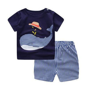Modern Baby Short Sleeve Clothing Set For Boys And Girls Cotton Underwear SuitSummer Pajamas for Kids