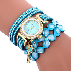 Women watches New luxury Casual Analog Alloy Quartz Watch PU Leather Bracelet Watches Gift For Female and Women