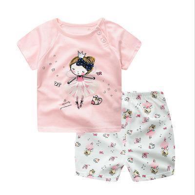 Modern Baby Short Sleeve Clothing Set For Boys And Girls Cotton Underwear SuitSummer Pajamas for Kids