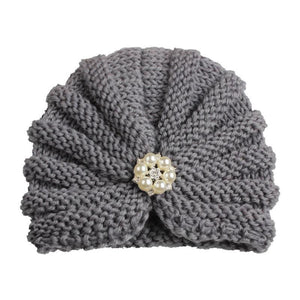 Handmade Knitted Winter Baby Hat for Girls Candy Color Enfant Baby Beanie Turban Hats Newborn Baby Cap