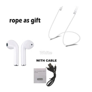 Wireless Bluetooth Earphone Earbuds Head With Mic with cables for all phones