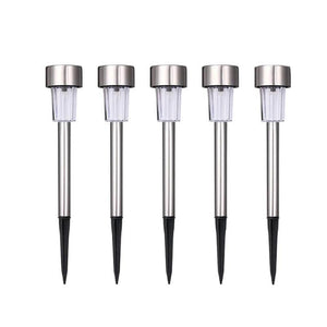 Garden Premium LED Solar Luxury Stainless Steel Lights For Yard Pathway Walkway More Pieces Outdoor