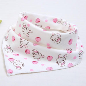 Cute Breathable Bibs Baby Feeding Cartoon Printing Super Absorbent Triangle Scarf Bib Cotton For Newborn Infant Girls And Boys