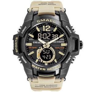 Modern Luxury Sport Watch For Men Fashion Casual Alarm Clock 50M Waterproof In Military Chrono Dual Display Style Wristwatches Relogio Masculino