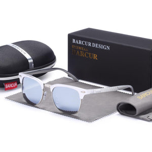 The Luxury Sunglasses Aluminium Polarized Male Eyeglasses Classic Punk  For Men and Boys With UV400 Protection