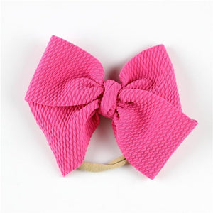 Modern New Headband with Messy Bow Baby Girls Hairbows Infant Solid Large Bow Turban Headwrap Newborn Bow For Girls