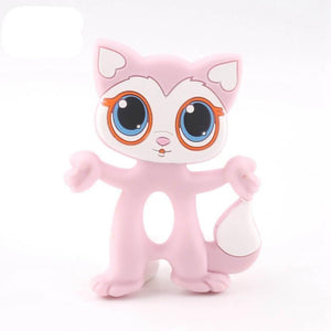 Silicone Teethers Food Grade Tiny Rod Teething Baby Shower Gifts Cartoon Animals Teether Let's Make 1pc