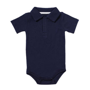 Summer Baby Boy/Girl Turn-down Collar Rompers Infant Newborn Cotton Clothes Jumpsuit