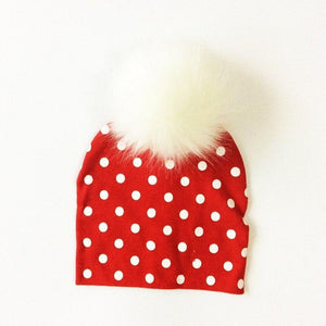 Luxury Modern Baby Hat Cotton Printing Hat With Pompon For Girls Autumn Winter Boys Caps Children Bonnet For Kids